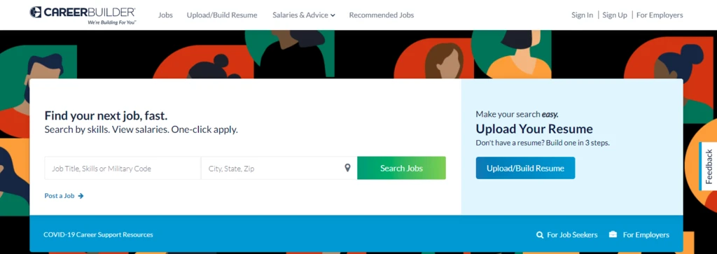 Best Job Search Engine Careerbuilder Hero Section