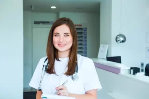 Medical Assistant Working In A Hospital To Do Clinical Rounds