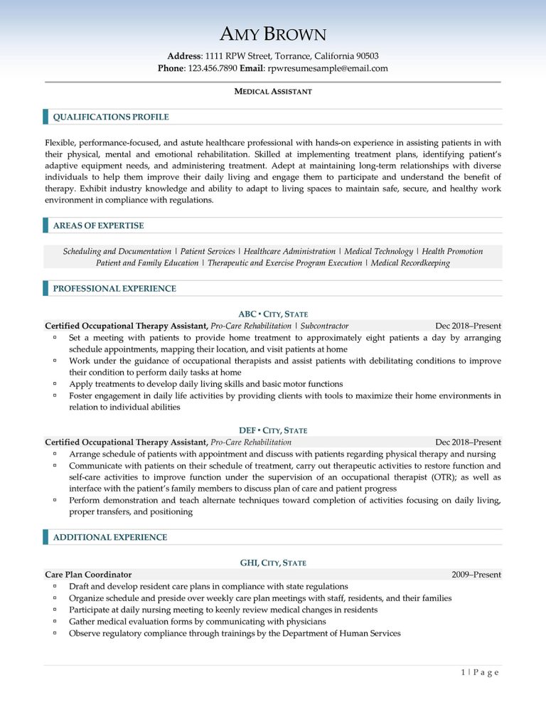 new medical assistant resume examples