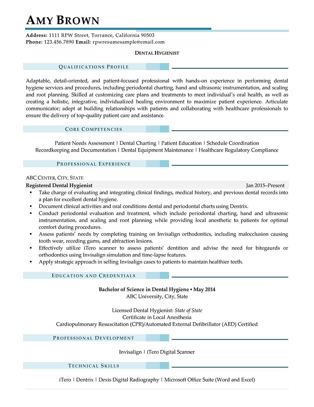 Dental Hygienist Resume: Writing Guide Plus Job Search Tips