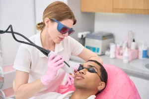 Esthetician Conducting Facial