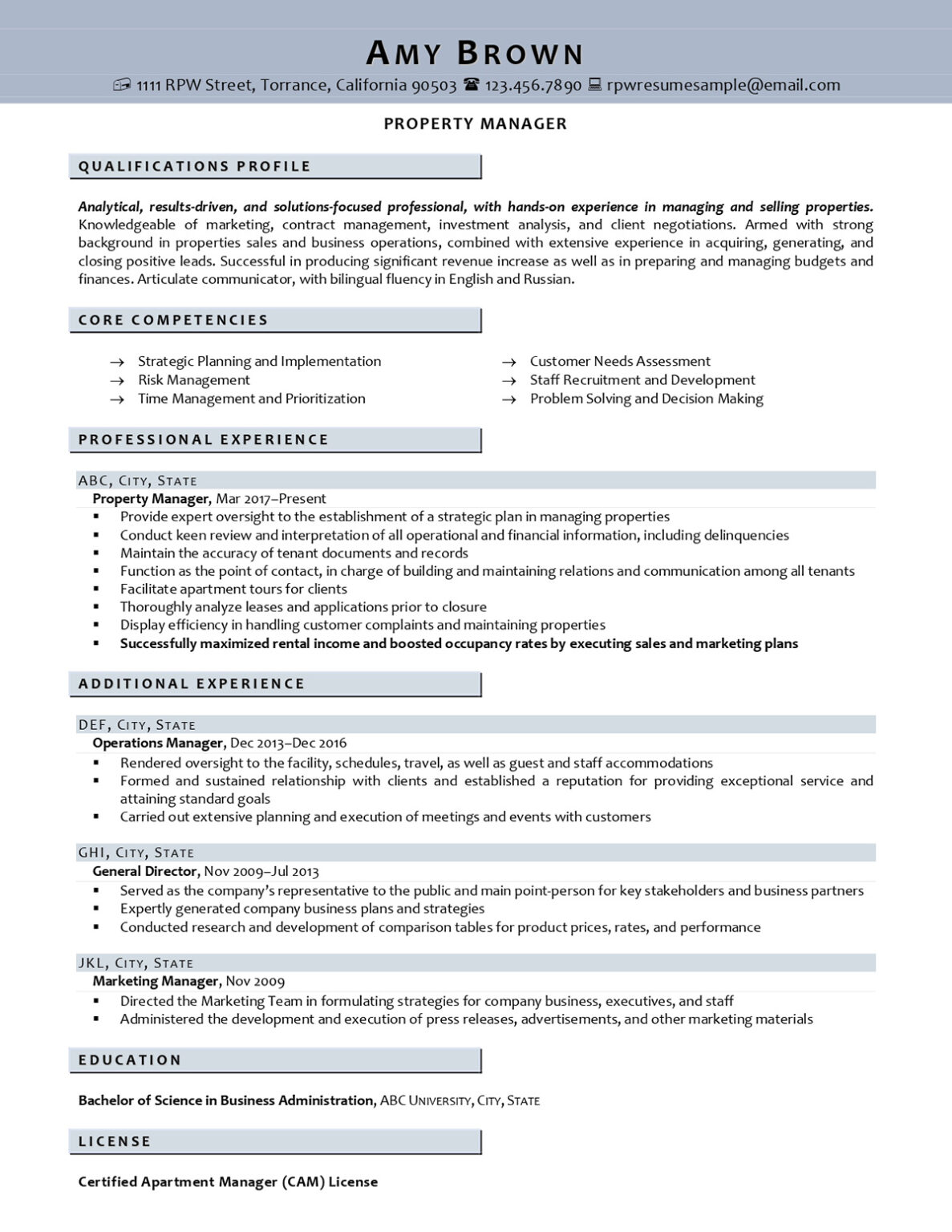 best writing of resume