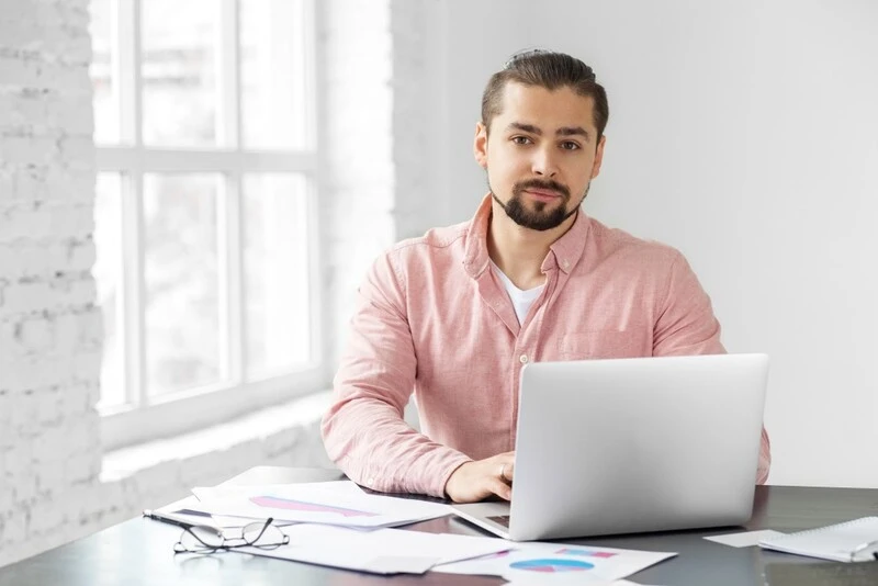 Cfo Using Laptop