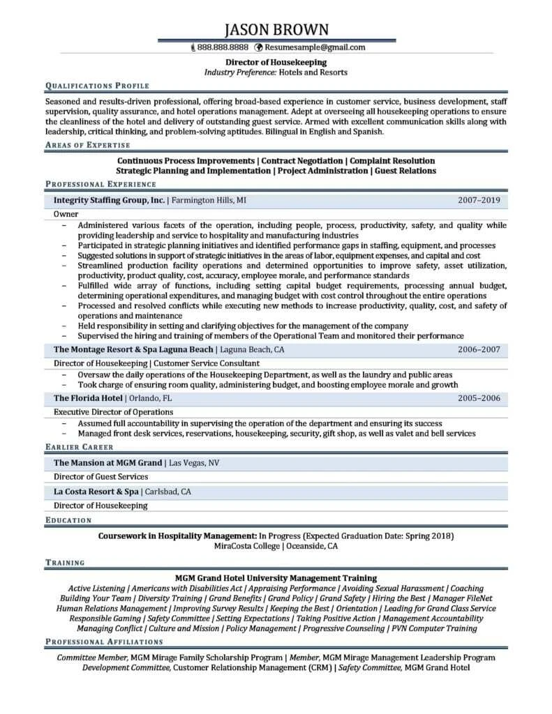 Director Of Housekeeping Resume Examples 01 1 791X1024 1