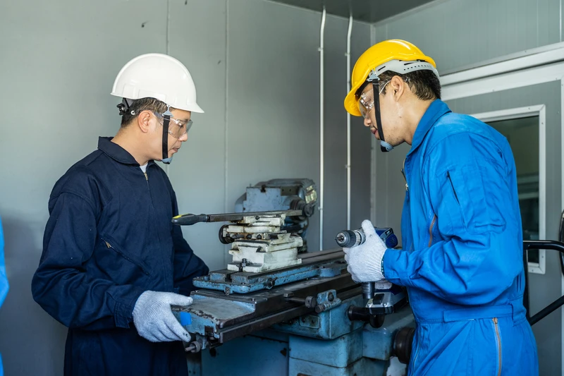 Mechanical Engineer Working On Field