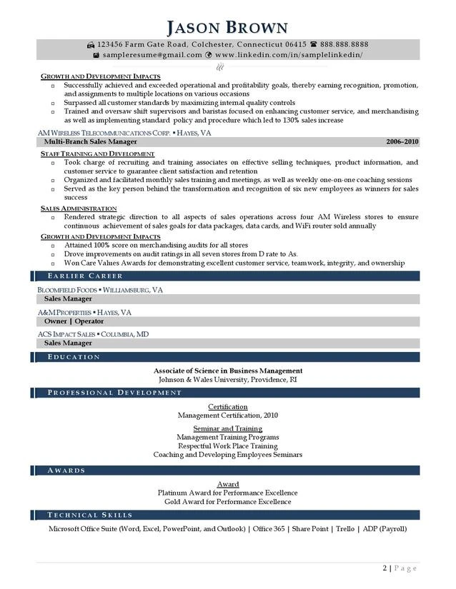 Regional Manager Resume Examples Page 02 1