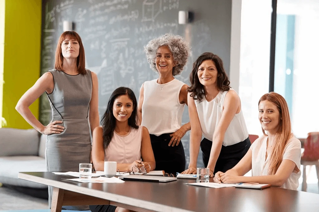 Group Of Professionals Representing Good Careers For Women
