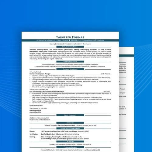 Resume Format Banner Img