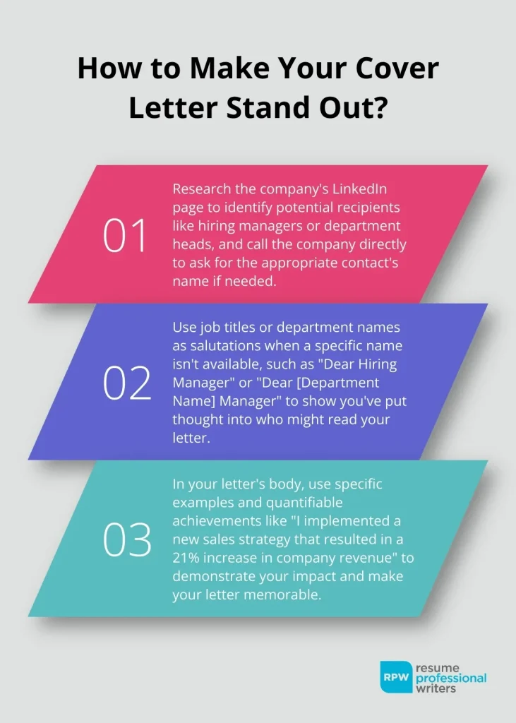 How To Make Your Cover Letter Stand Out Infographic