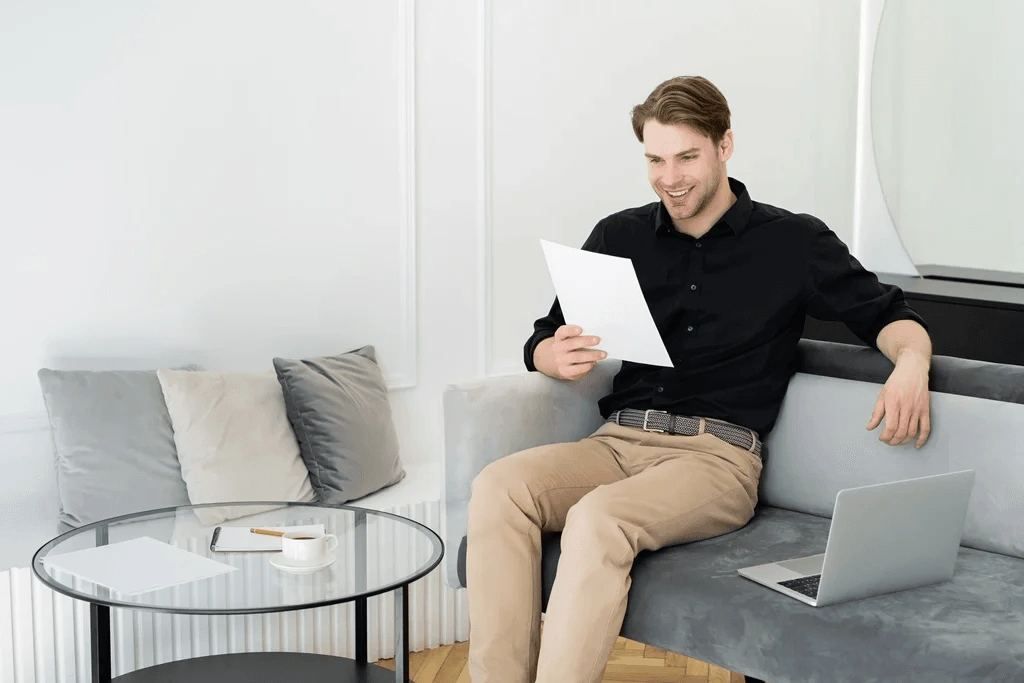 Male Applicant Reading Pr Interview Tips