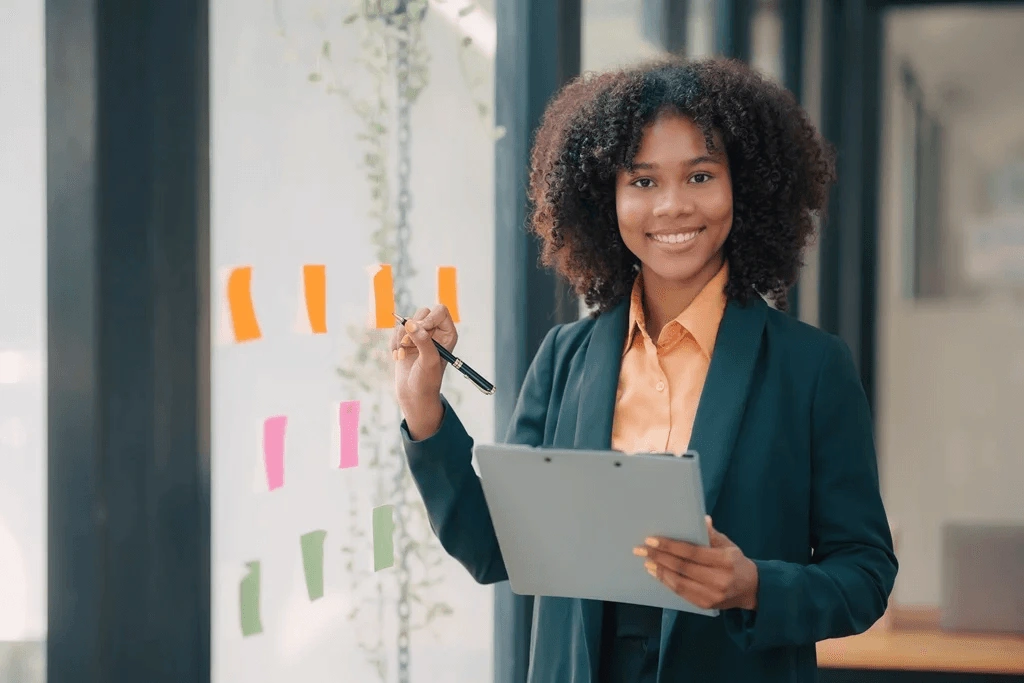 Professional Woman Giving Additional Pr Interview Tips