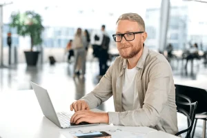 Confident Job Seeker Waiting For His Interview