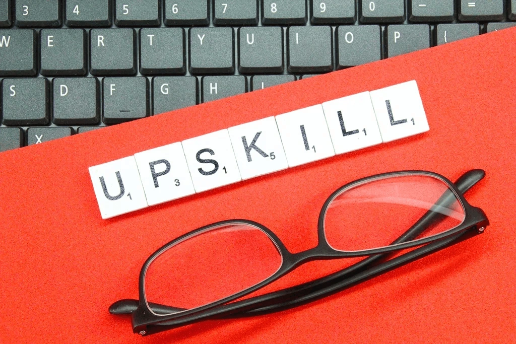 Upskill Portrait On The Working Desk