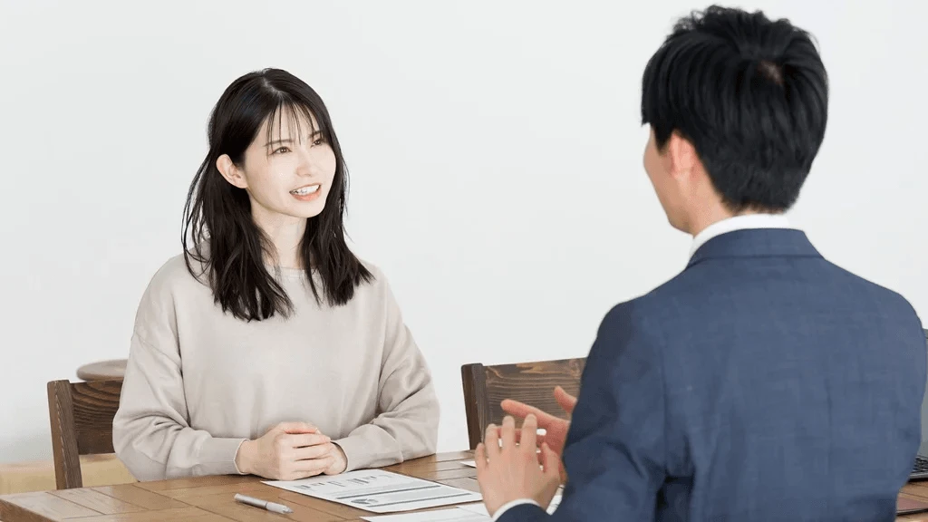 Confident Job Applicant Speaking In An Interview