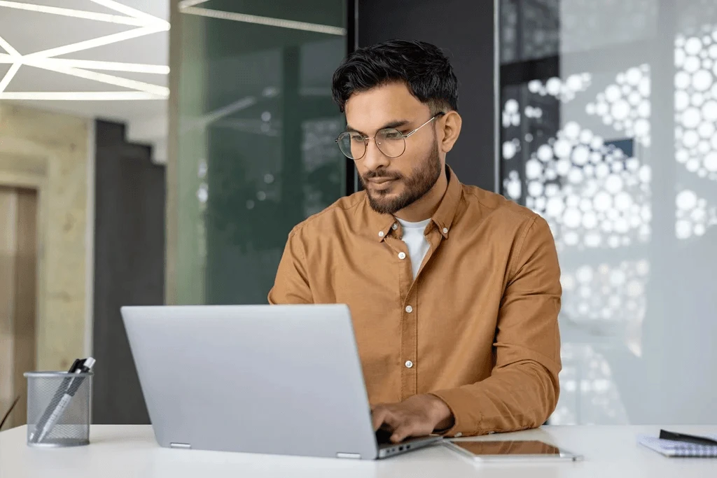 Employee Preparing Necessary Documents For Career Change