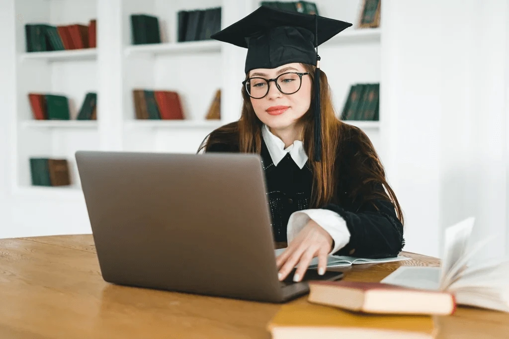 Graduate Student Researching Her Target Career