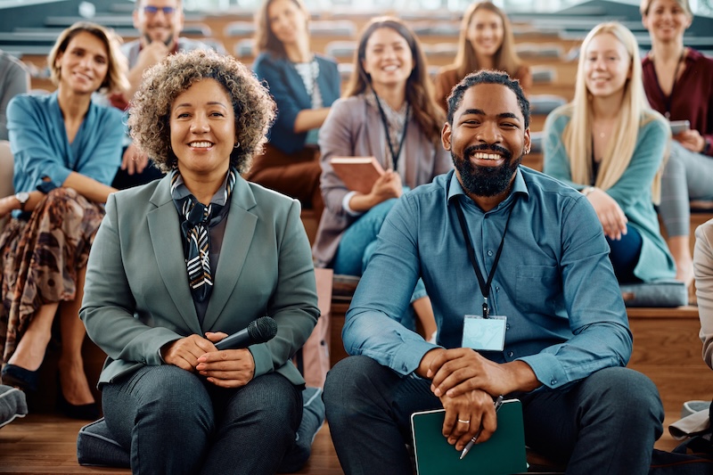 Happy Employees Attending Conference Professional Memberships