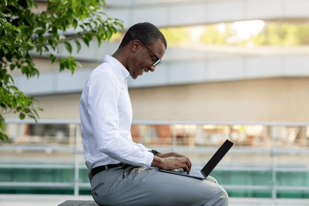 Professional Finalizing His Change In Career Resume