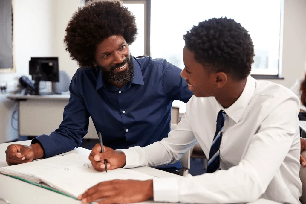 Professor Giving Career Advice To A Young Professional