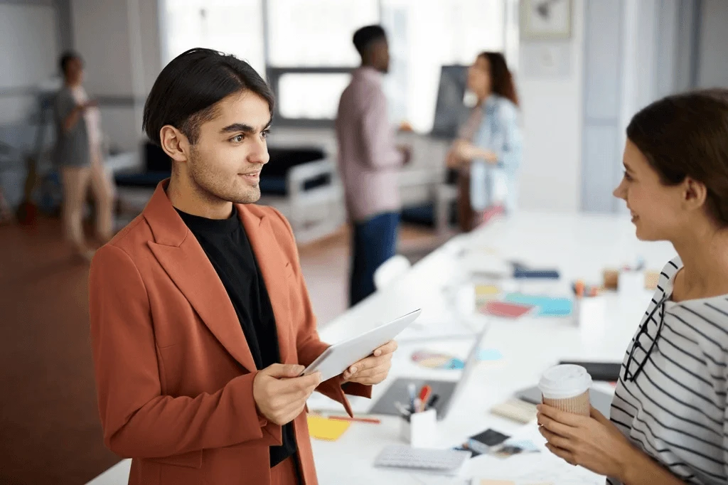 Young Professionals Collaborating At Work