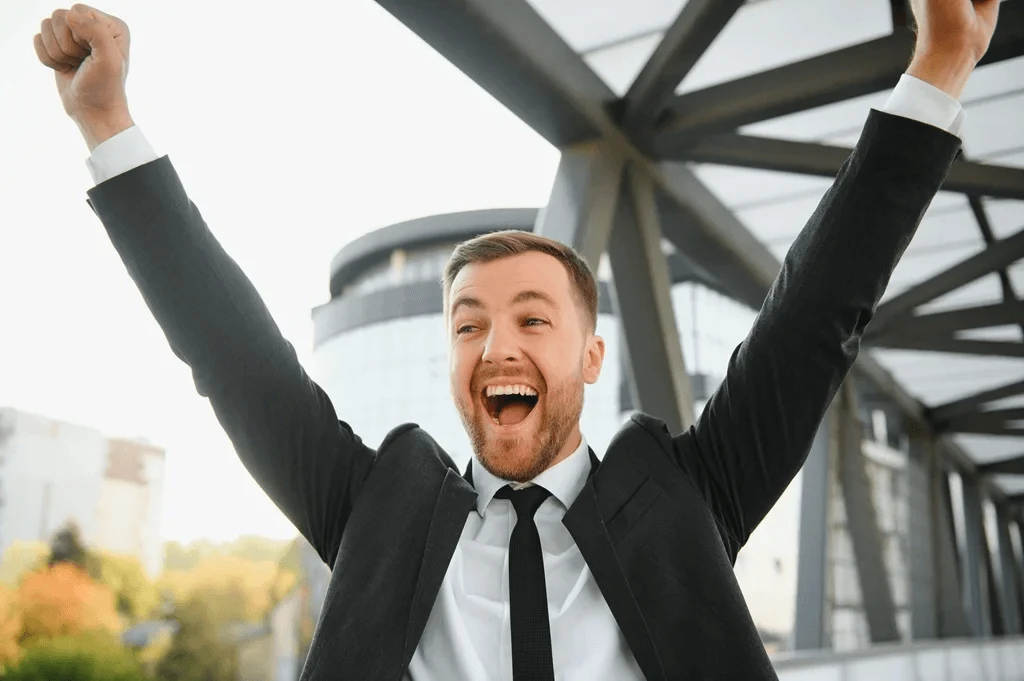 Happy Employee After Receiving A Promotion