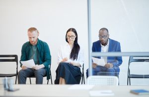 People Waiting For Job Interview