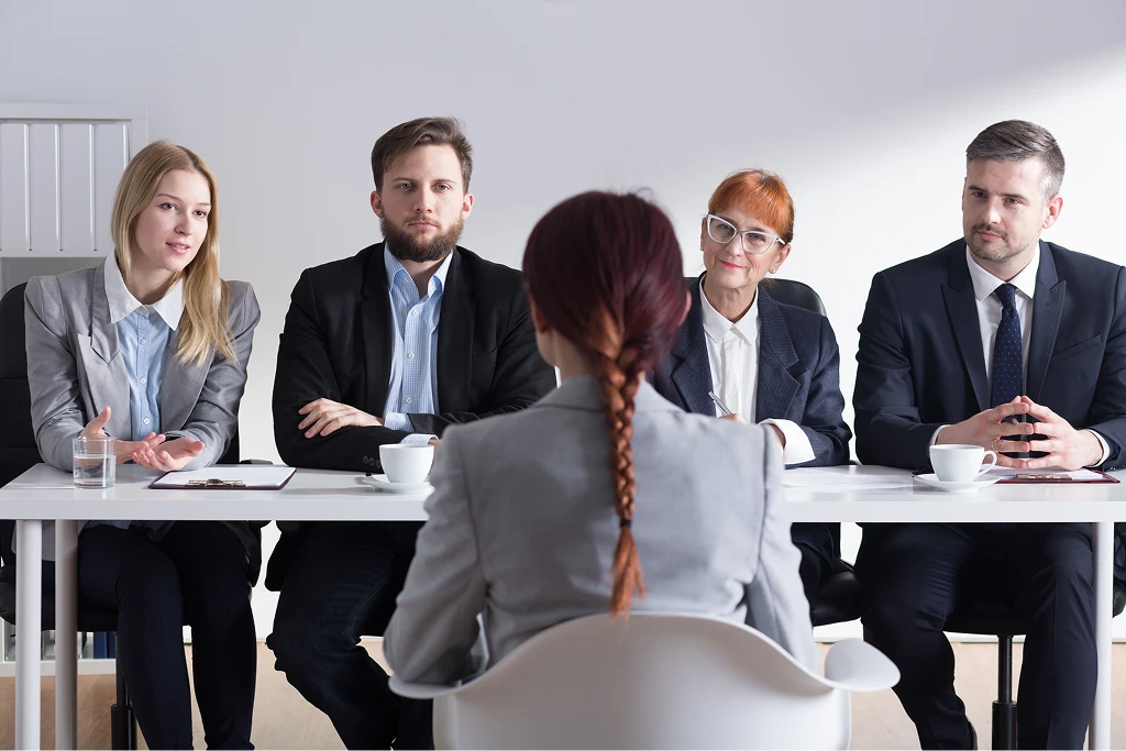 Woman Was Asked By Four Businesspeople Why Do You Want To Work Here